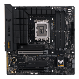 Asus Alaplap - Intel TUF GAMING B760M-PLUS D4 s1700 (B760, 4xDDR4 5333MHz, 4xSATA3, 2xM.2, HDMI+DP)