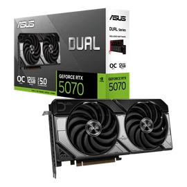 Asus Videokártya - nVidia DUAL-RTX5070-O12G (12288MB, GDDR7, 192bit, 1xHDMI, 3xDP)