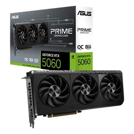 Asus Videokártya - nVidia PRIME-RTX5060-O8G (8192MB, GDDR7, 128bit, 1xHDMI, 3xDP)
