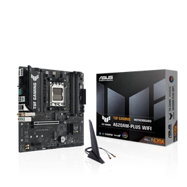 Asus Alaplap - AMD TUF GAMING A620AM-PLUS WIFI AM5 (A620, 4xDDR5 7600+MHz, 1x 2,5 Gb LAN, 2xM.2, 4xSATA3, HDMI+2xDP)