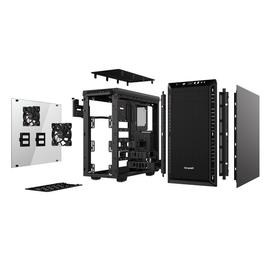 Be Quiet! Számítógépház - Pure Base 600 Window Black (ATX, edzett üveg oldallap, fekete)