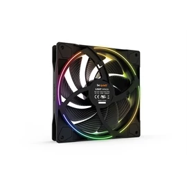 Be Quiet! Cooler 14cm - LIGHT WINGS 140mm PWM high-speed Triple-Pack (RGB, 2200rpm, 31dB, fekete)
