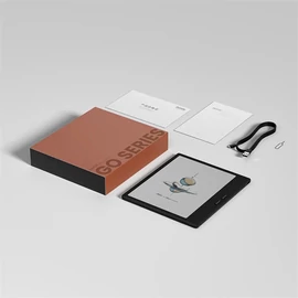 Onyx BOOX e-book  7" - Go Color 7 Gen2 Fekete (Eink Carta, világítás,1680x1264; Octa, 4GB/64GB, Dual-WiFi; BT5; 2300mAh)