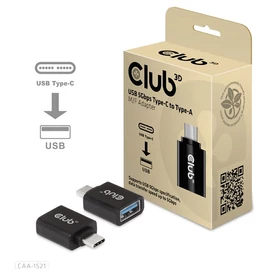 Club 3D Átalakító - CAA-1521 (3.1 USB-C Gen 1 to 3.1 USB-A Gen1)