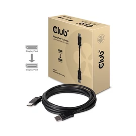 Club 3D Kábel - CAC-1064 (DisplayPort 1.2, 21.6Gbps, 4K60Hz, VESA tanúsított, 3m, M/M)