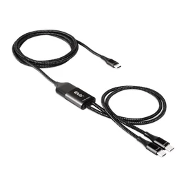 Club 3D Kábel - CAC-1527 (USB-C Y kábel, 100W PD, 1.83m, 2xUSB-C)