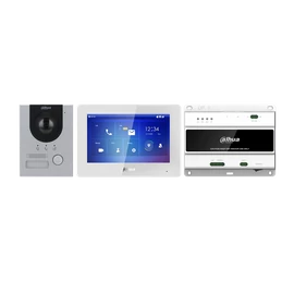 Dahua video kaputelefon szett - KTD01(F)  (VTO2202F-P-S2 + VTH5422HW + VTNS2003B-2)