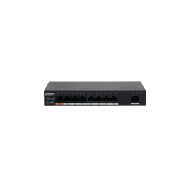 Dahua switch PoE - PFS3009-8ET1GT-96 (1x 10/100 (HighPoE/PoE+/PoE) + 7x 10/100(PoE) + 1x 10/100/1000 uplink, 96W)
