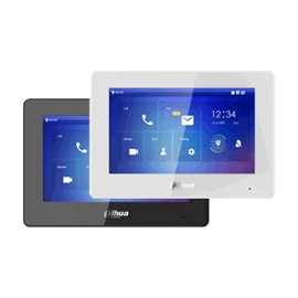 Dahua IP video kaputelefon - VTH5422HB (beltéri egység, 7" touch screen, 3 ajtó vezérlés, SD, I/O, PoE, wifi, fekete)