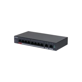 Dahua switch PoE - CS4010-8GT-110 (Cloud menedzsment; 8x 1Gbps PoE + 2x 1Gbps port, 110W)
