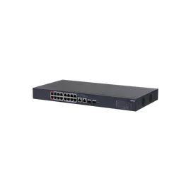 Dahua switch PoE - CS4218-16ET-240 (Cloud menedzsment; 16x 100Mbps at/af PoE; 2x 1Gbps; 2x 1Gbps SFP port; 240W PoE)