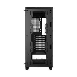 DeepCool Számítógépház - CC560-100034 (fekete, ablakos, venti nélkül, Mini-ITX / Mico-ATX / ATX, 1xUSB3.0, 1xUSB2.0)