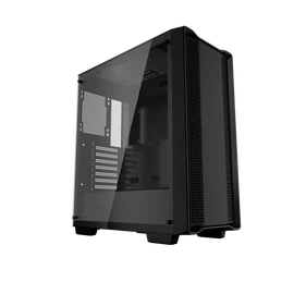 DeepCool Számítógépház - CC560 V2 Limited (fekete, ablakos, venti nélkül,  ATX, 1xUSB3.0, 1xUSB2.0)