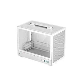 DeepCool Számítógépház - CH160 WH (fekete, Mini-ITX, 2xUSB3.0, Type-C, fehér)