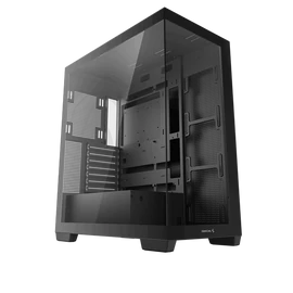 DeepCool Számítógépház - CG580 (fekete, ablakos, venti nélkül, BTF, ATX, 2xUSB3.0, 1xUSB2.0)