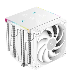 DeepCool CPU Cooler - AK620 DIGITAL PRO WH (25 dB; max, 103,45 m3/h; 4pin csatlakozó, 6 db heatpipe, 2x12cm, PWM, fehér)
