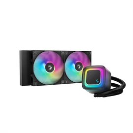 DeepCool CPU Water Cooler - LE240 V2 (max 31,6dB; max. 128,93 m3/h; 2x12cm, A-RGB LED)