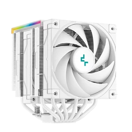 DeepCool CPU Cooler - AK620 DIGITAL SE WH (28 dB; max, 117,21 m3/h; 4pin csatlakozó, 6 db heatpipe, 2x12cm, PWM, RGB)