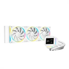 DeepCool CPU Water Cooler - LM360 WH (max 36,07dB; max. 122,52 m3/h; 3x12cm, LED kijelző, fehér)