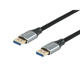 Equip Kábel - 119281 (Premium, DisplayPort2.1 kábel, 4K/240Hz, apa/apa, fekete, 1m)