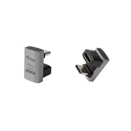 Equip Átalakító - 133477 (USB-C 4 -> USB-C 4 átalakító, apa/anya, fekete) 2db/csomag