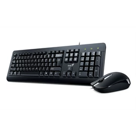 Genius Billentyűzet/Egér Kit - KM-160 (Vezetékes, USB, fekete)