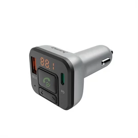 Hama FM Transzmitter - 14169 (szivargyújtós, USB-C, Micro SD, BT, QC 3.0/PD)