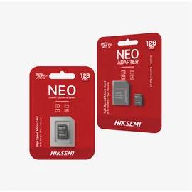 Hikvision HIKSEMI MicroSD kártya - NEO 16GB microSDHC™, Class 10 and UHS-I, TLC  + Adapter