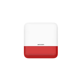 Hikvision AX Pro Sziréna - DS-PS1-E-WE (Kültéri, 110dB, Piros)