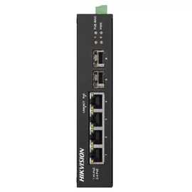 Hikvision Switch PoE - DS-3T0506HP-E/HS (4 port 1000Mbps, 60W, 2xSFP 1000Mbps)