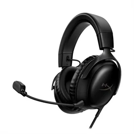 HyperX Fejhallgató - Cloud III (Vezetékes, USB-A/USB-C/3,5mm Jack, fekete/fekete)