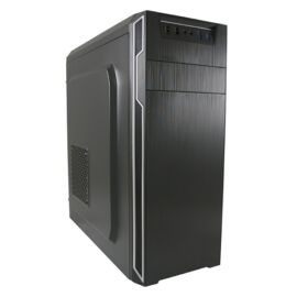 LC-Power Számítógépház - 7038B (fekete, fekete belső, mATX/ATX, 2xUSB3.0, 2xUSB2.0)