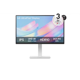 LG Monitor 27" - 27US550-W (IPS; 16:9; 3840x2160; 5ms; 300cd; 60Hz; DP, HDMIx2, HDR; Pivot)