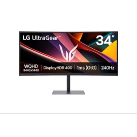 LG Monitor 34" Gamer - 34G630A-B (Ívelt; VA; 16:9; 3440x1440; 240Hz; 1ms; 300cd; HDMIx2; DP; Freesync, Hangsz; Mag.áll)