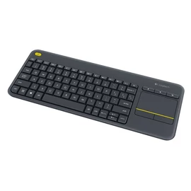 Logitech Billentyűzet - K400 Plus (Vezeték nélküli, USB, Touchpad, magyar, fekete)