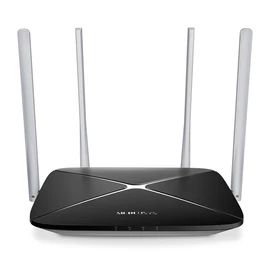 Mercusys Router WiFi AC1200 - AC12 (400Mbps 2,4GHz + 867Mbps 5GHz; 4port 100Mbps, WPA2)
