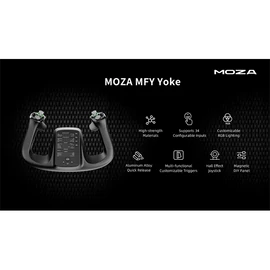 Moza Racing kiegészítő - Flight MFY YOKE vezérlő (Hall effect, RGB)