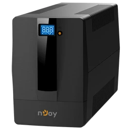 NJOY Szünetmentes 2000VA - Horus Plus 2000 (4 Schuko, line-interaktív, RJ45 védelem, USB, szoftver, LCD kijelző, fekete)
