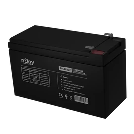 NJOY Szünetmentes akkumulátor - GPL07122F (12V/7Ah, Long-life, T2/F2, zárt, gondozás mentes, AGM)