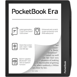 POCKETBOOK e-Reader - PB700 ERA ezüst (7"E Ink Carta1200, Cpu: 1GHz, 16GB,1700mAh, wifi, B, USB-C, kép megvilágítás)