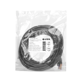 S-link Kábel - SL-CAT710M (S/FTP patch kábel, CAT7, aranyozott, fekete, 10m)