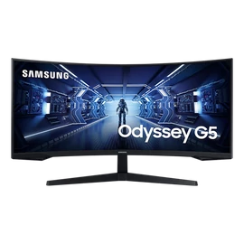 SAMSUNG Monitor 34" - C34G55TWWP (VA, 3440x1440, 21:9, WQHD, 165HZ, 250cd/m2, 1ms, Ívelt)