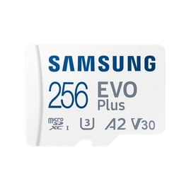 Samsung MicroSD kártya - 256GB MB-MC256SA/EU (EVO PLUS, microSDXC, UHS-I, R160, adapter, 256GB)