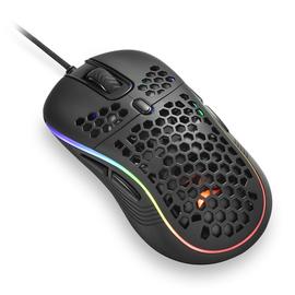 Sharkoon Egér Gamer - Light S (optikai; 6200 DPI; Pixart PMW3327 chip; Omron gombok; RGB; fekete)
