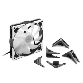 Sharkoon Cooler 14cm - SilentStorm 140 PWM RGB Fan (34,7dB; 121,9 m3/h; 1400rpm; 3pin + 4pin csatlakozó; ház hűtésre)