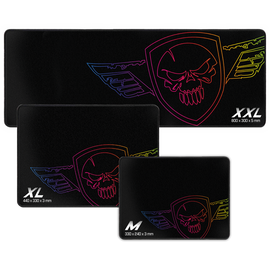 Spirit of Gamer Egérpad - Darkskull Mouse Pad - King Size (430 x 330 x 3mm; varrott szélek; fekete)