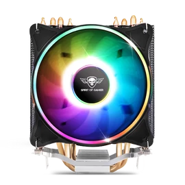 Spirit of Gamer CPU Cooler - CPU AIRCOOLER 120 MM ARGB (27dB; 2500 RPM; 1x12cm; aluminium/réz)