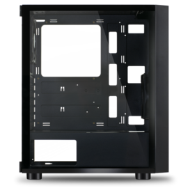 Spirit of Gamer Számítógépház - GHOST ONE RGB (fekete, ablakos, 2x12cm ventilátor, ATX, mATX, 2xUSB3.0, 1xUSB2.0)