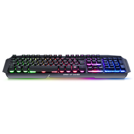 Spirit of Gamer Billentyűzet - PRO-K5 (105 gomb, Fém felső rész, RGB LED, USB, 19 anti-ghost, fekete, magyar)