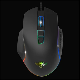 Spirit of Gamer Egér - PRO-M1 (Optikai, 8000DPI, 7 programozható gomb, harisnyázott kábel, fekete)